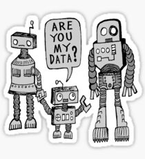 My Data? Robot Kid Sticker