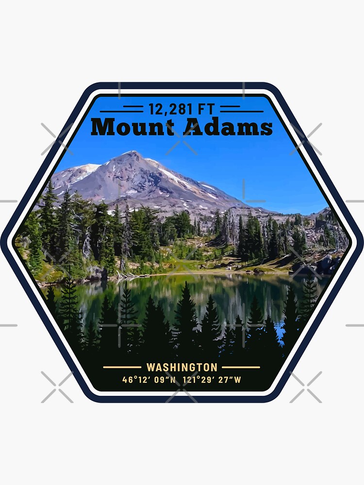 Mount Adams Washington Sticker for Sale by Dennis02