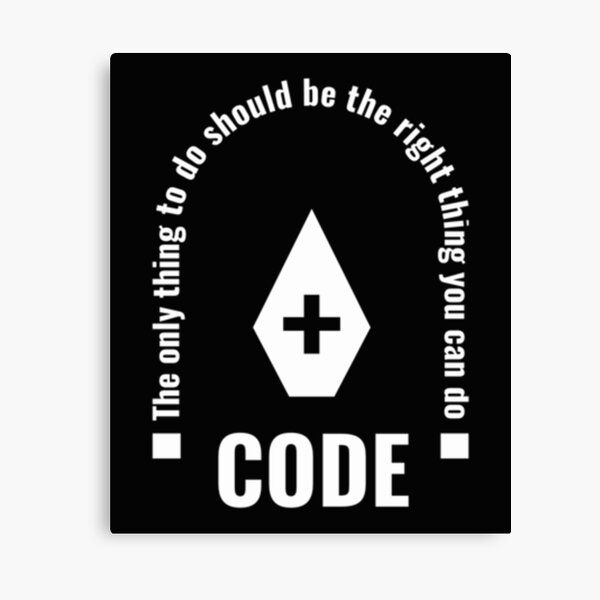 Code of the golden rule Canvas Print