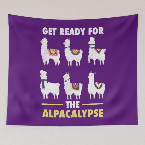 Item preview, Funny Alpaca - Ready for Alpacalypse - Llama Guana designed and sold by JostepBotome.