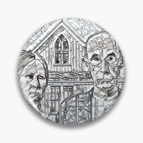 Item preview, American Gothic - Grant Wood designed and sold by Rhu Creations.