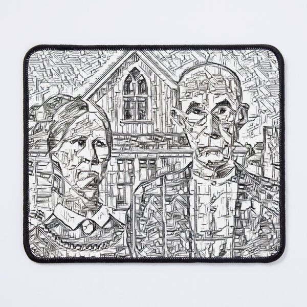 Item preview, American Gothic - Grant Wood designed and sold by Rhu Creations.