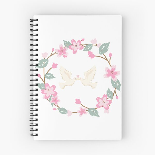 Item preview, Diseño de pájaros del amor rosa y crema designed and sold by CreativNode.