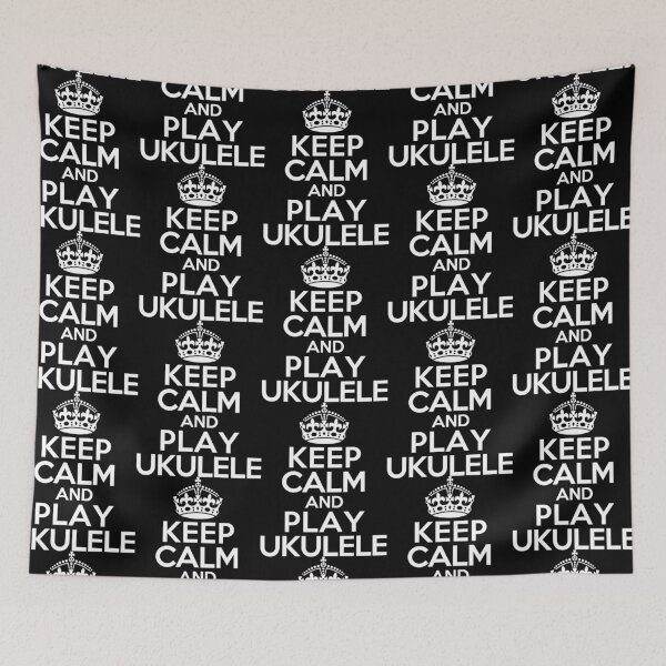 Item preview, Keep Calm and Play Ukulele designed and sold by mebyme.