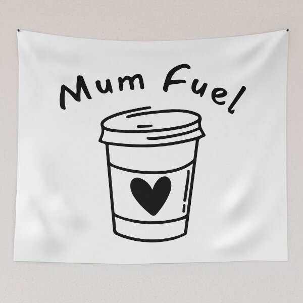 Item preview, Mum Fuel. Funny Mum Life and Coffee Lover Quote. designed and sold by That Cheeky Tee.
