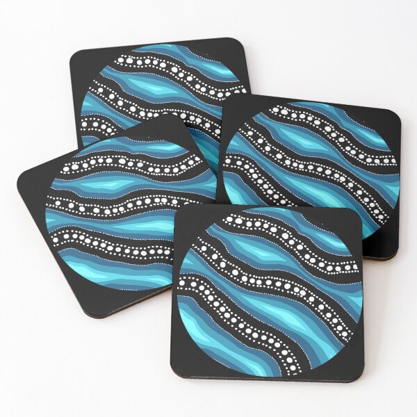 Item preview, Circle Aboriginal river design  designed and sold by DoesArtAndStuff.