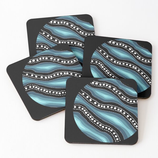 Item preview, Circle Aboriginal river design (saturated) designed and sold by DoesArtAndStuff.