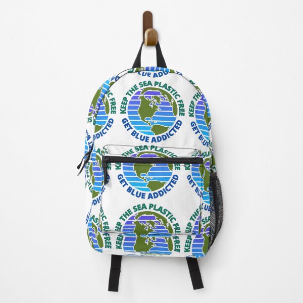 Item preview, Keep The Sea Plastic Free Get Blue Addicted Climate Change designed and sold by RGRamsey.