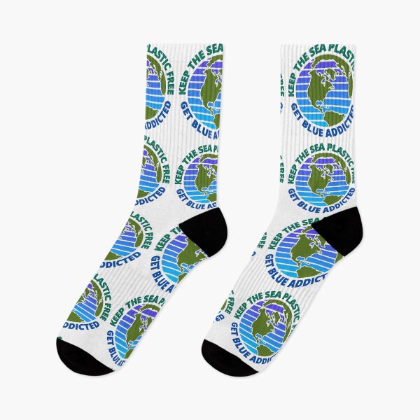 Item preview, Keep The Sea Plastic Free Get Blue Addicted Climate Change designed and sold by RGRamsey.