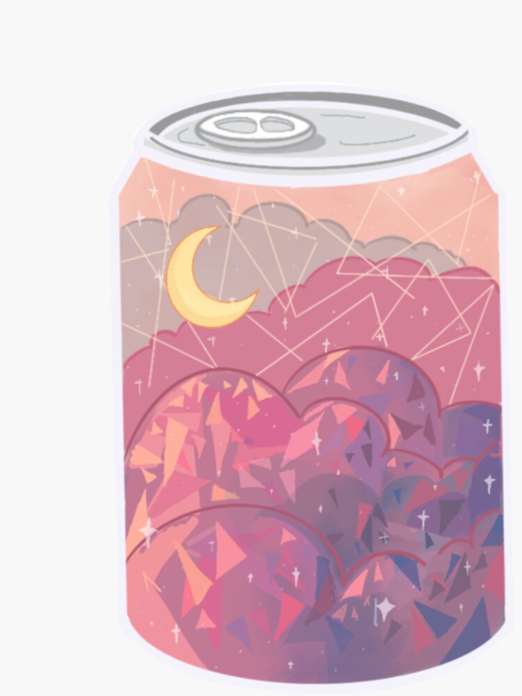 “Cute Aesthetic Sky Can Soda” Sticker by BunkbedDesigns | Redbubble
