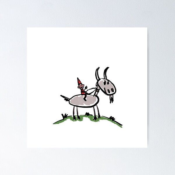 Item preview, Goats and elf designed and sold by Roland Láris.