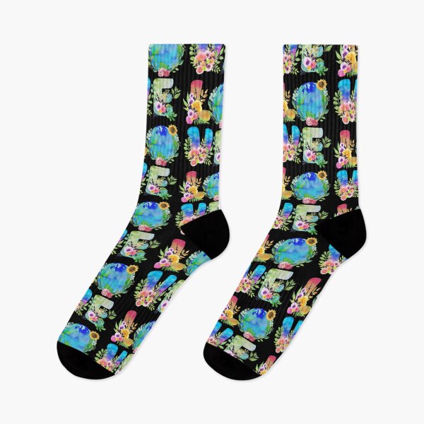 Item preview, Floral LOVE World Earth Day Every Day Environmental Save The Planet Keep It Green designed and sold by sundae-artisan.