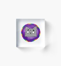 Mittens the Space Cat Acrylic Block