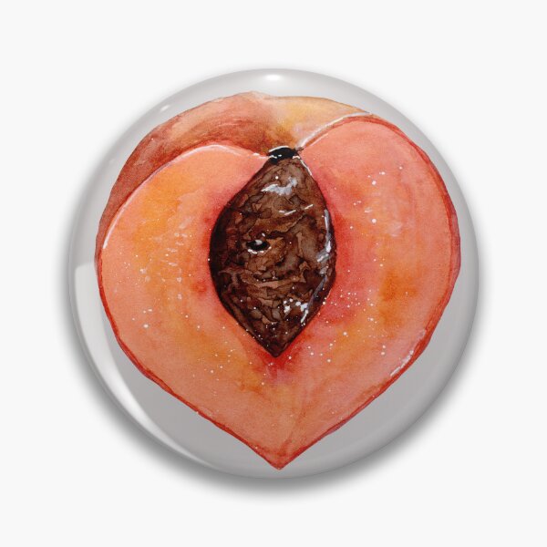 Item preview, Peach Heart - Watercolour Illustration designed and sold by Pattokarts.