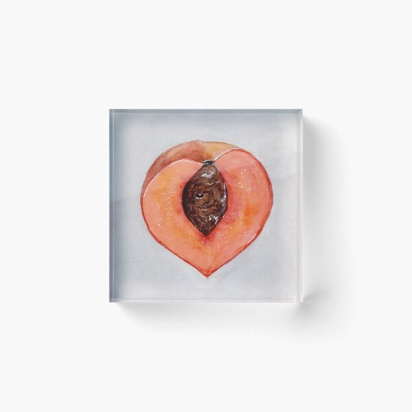 Item preview, Peach Heart - Watercolour Illustration designed and sold by Pattokarts.