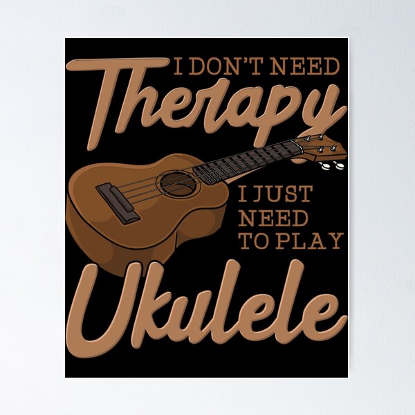 Artikelvorschau, Keine Therapie muss einfach Ukulele spielen Funny Uke Classic. entworfen und verkauft von homolalsagge.