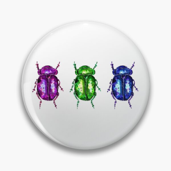 Item preview, Three Colorful Bugs designed and sold by Sebastian Grafmann.