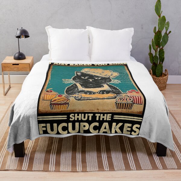 Item preview, I Just Baked You Some Shut The Fucupcakes cat lover gifts Poster designed and sold by melauncekoepfgk.