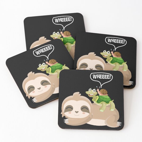 Item preview, Sloth Ride Turtle and Snail Friendship designed and sold by GrynszpanDezign.
