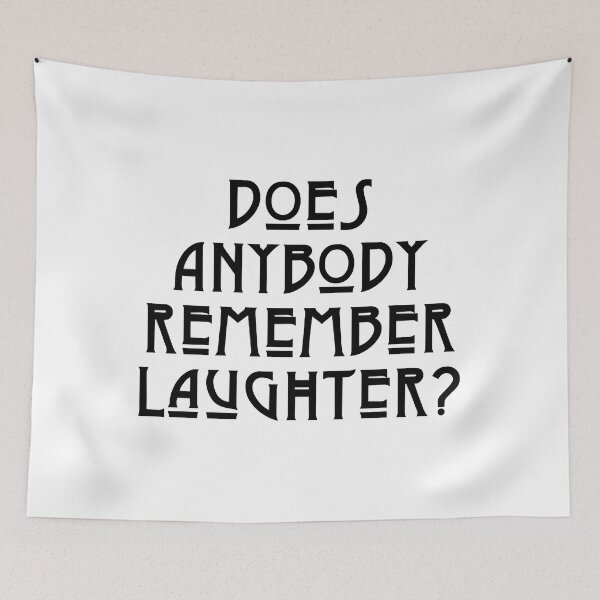 Item preview,  DOES ANYBODY REMEMBER LAUGHTER solid blackawesome UNLISTED designs in my portfolio Essential designed and sold by AlimZe100.