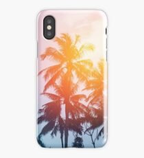 Beach sunset at the coast line iPhone Case/Skin