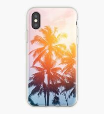 Beach sunset at the coast line iPhone Case