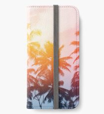 Beach sunset at the coast line iPhone Wallet/Case/Skin