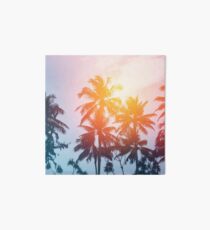 Beach sunset at the coast line Art Board