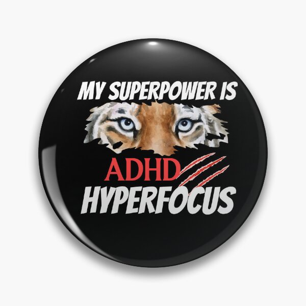 Item preview, ADHD - My Superpower is ADHD Hyperfocus - Option 1 - Light on Dark designed and sold by TheBerriesADHD.