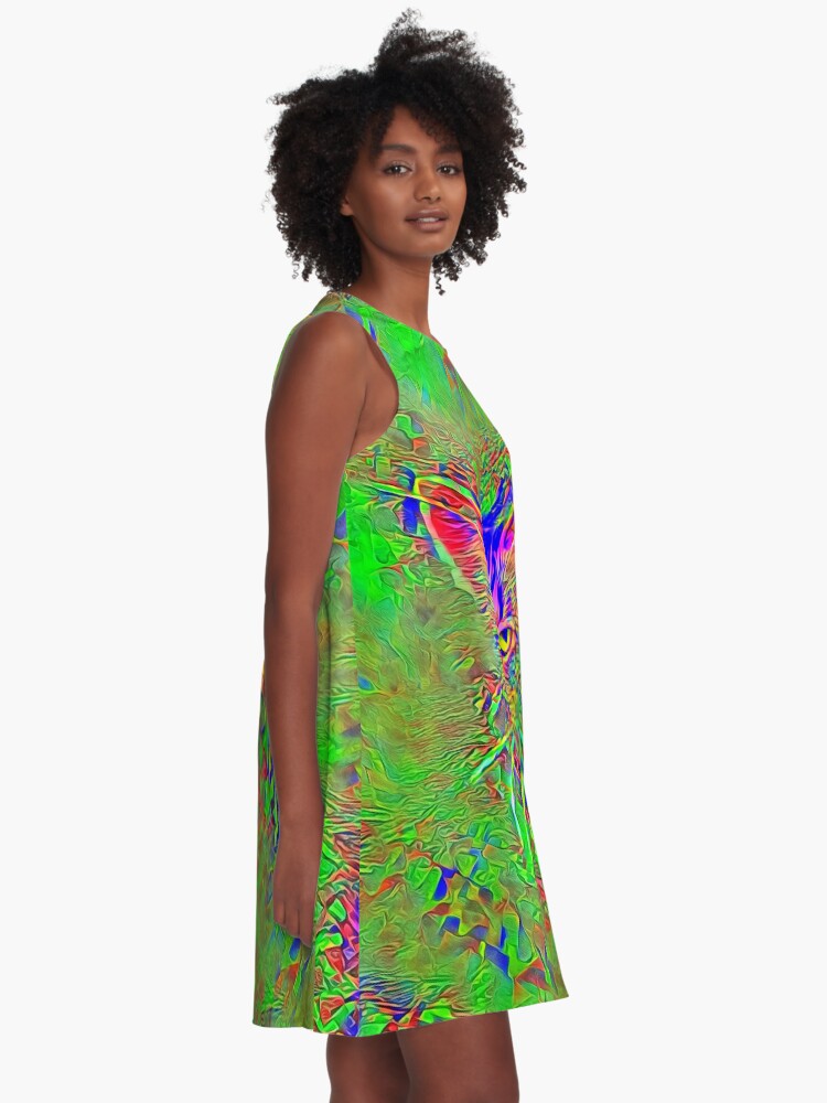 Alternate view of Polar aurora cat A-Line Dress