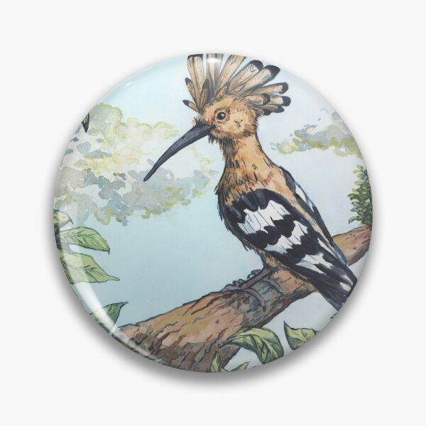 Item preview, hoopoe on a branch designed and sold by KarolinaSt.