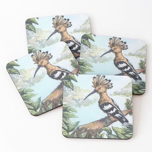 Item preview, hoopoe on a branch designed and sold by KarolinaSt.