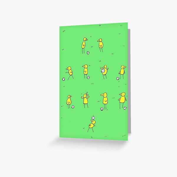Canary Team (Norwich City FC inspired) Greeting Card