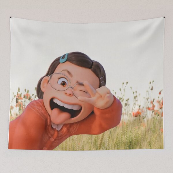 Item preview, Meilin from turning red showing peace sign designed and sold by Talitha Marya.