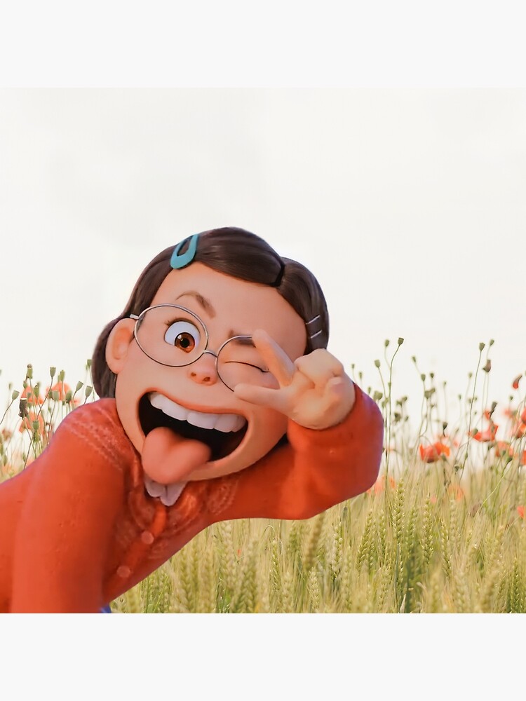 "Meilin from turning red showing peace sign" Canvas Print by Redd