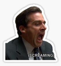 The Scream - Michael Scott Sticker