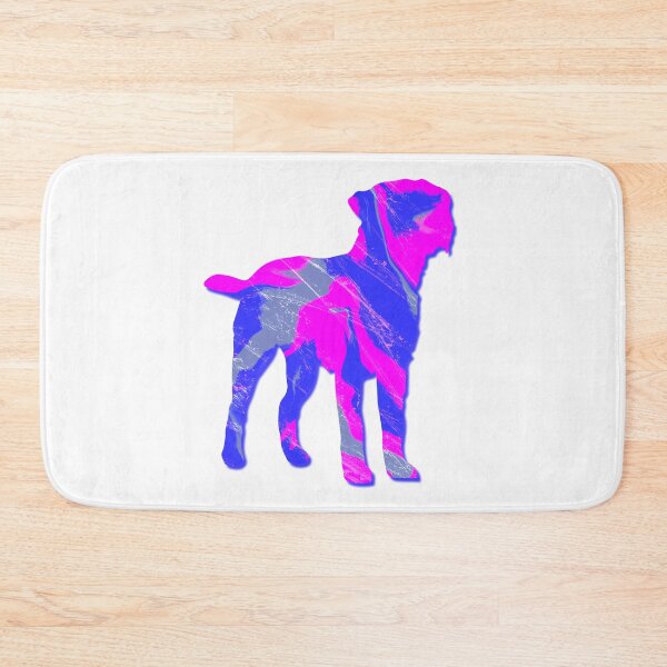 Item preview, I Love My Border Terrier Dog Hot Pink Silhouette  designed and sold by AMSonArt.