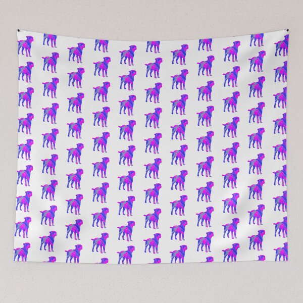 Item preview, I Love My Border Terrier Dog Hot Pink Silhouette  designed and sold by AMSonArt.