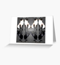 Siamese Reflections Greeting Card
