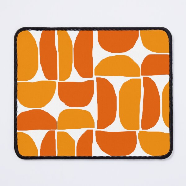 Item preview, Retro Mid Century Modern Scandinavian Pattern in Yellow and Orange designed and sold by Deutschic.