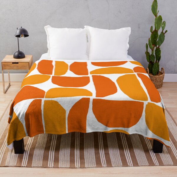 Item preview, Retro Mid Century Modern Scandinavian Pattern in Yellow and Orange designed and sold by Deutschic.