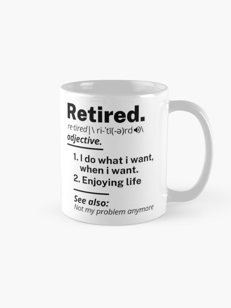 Funny fishing retirement gifts 2023 for men women retired 2023 coffee mug  black