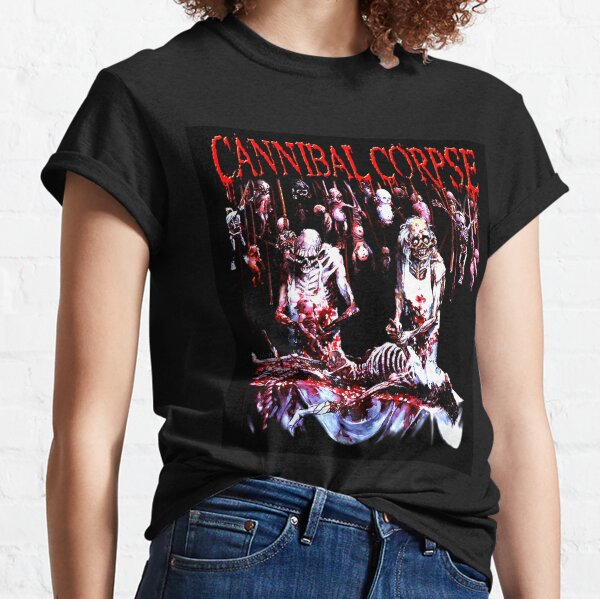 Cannibal Corpse T Shirt Chainsaw Band Logo Nue offiziell Herren Schwarz