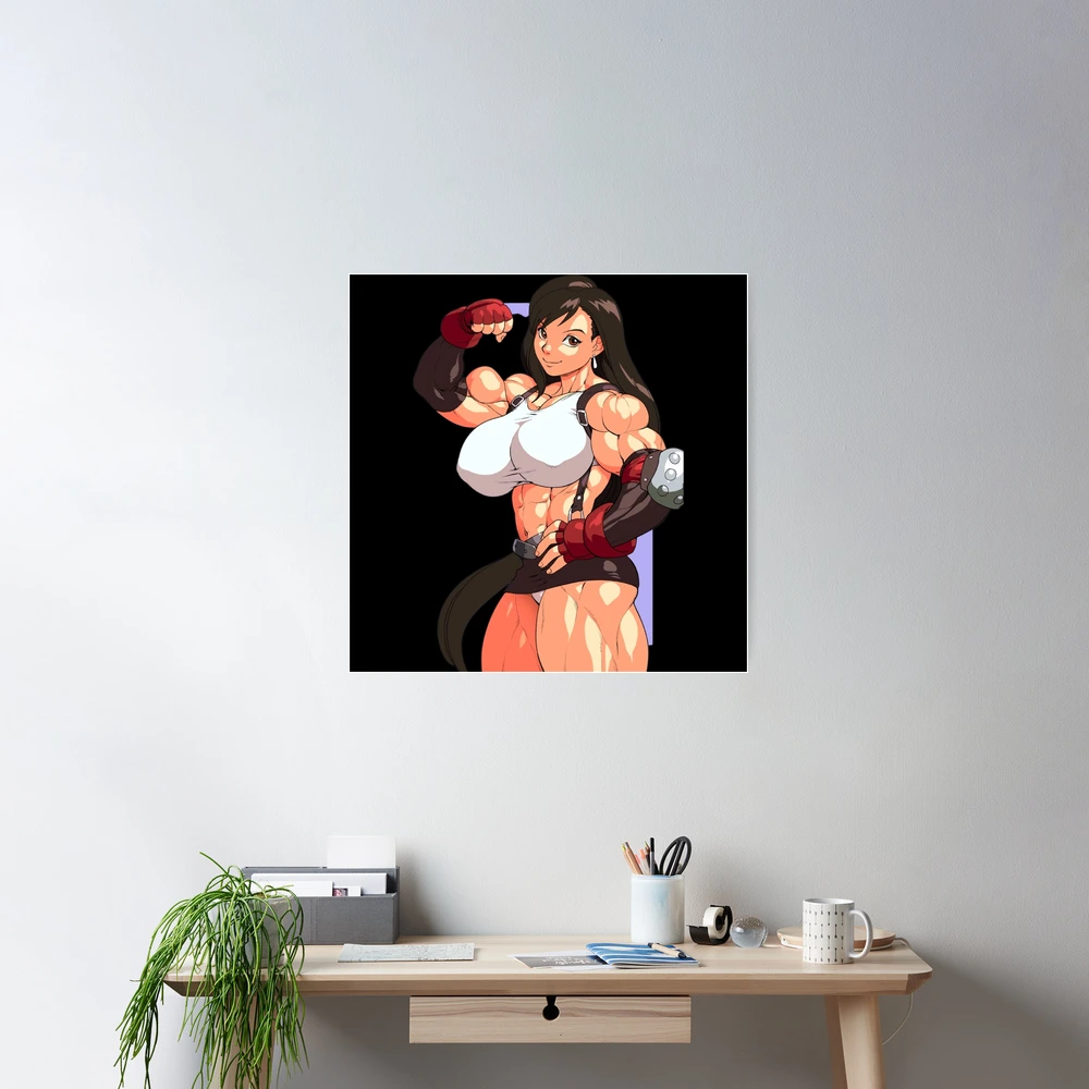 Sexy muscle girl warrior  Poster for Sale by Musclegirlsflex | Redbubble