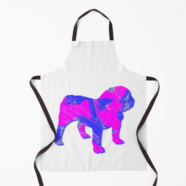 Item preview, I Love My English Bulldog Dog Hot Pink Silhouette designed and sold by AMSonArt.