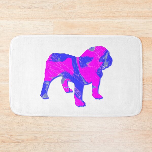 Item preview, I Love My English Bulldog Dog Hot Pink Silhouette  designed and sold by AMSonArt.