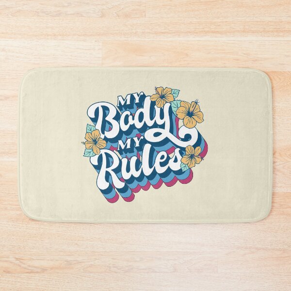 Item preview, My Body My Rules - abortion rights are human rights shirt designed and sold by Paperfly Studio.