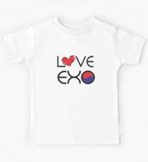 LOVE EXO typo with falg Kids Tee