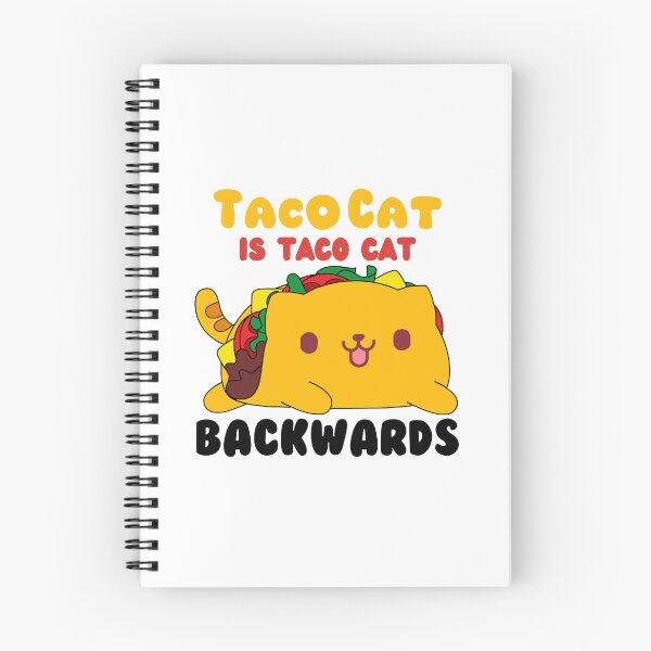 Item preview, Taco Cat is Taco Cat Backwards - cute cat taco design - funny cat pun - Cinco de mayo designed and sold by quinellie.