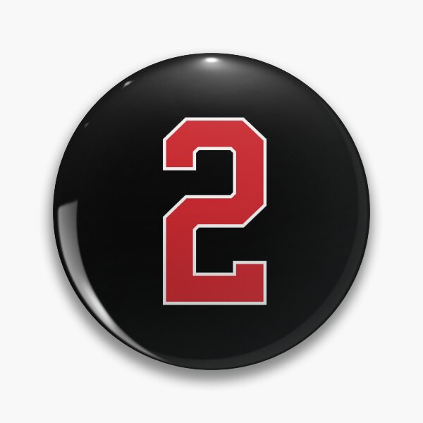 Item preview, Sports Number 2, red black color lucky sport two designed and sold by ArtIsParty.